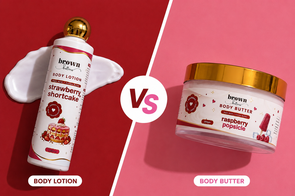 Body lotion vs body butter