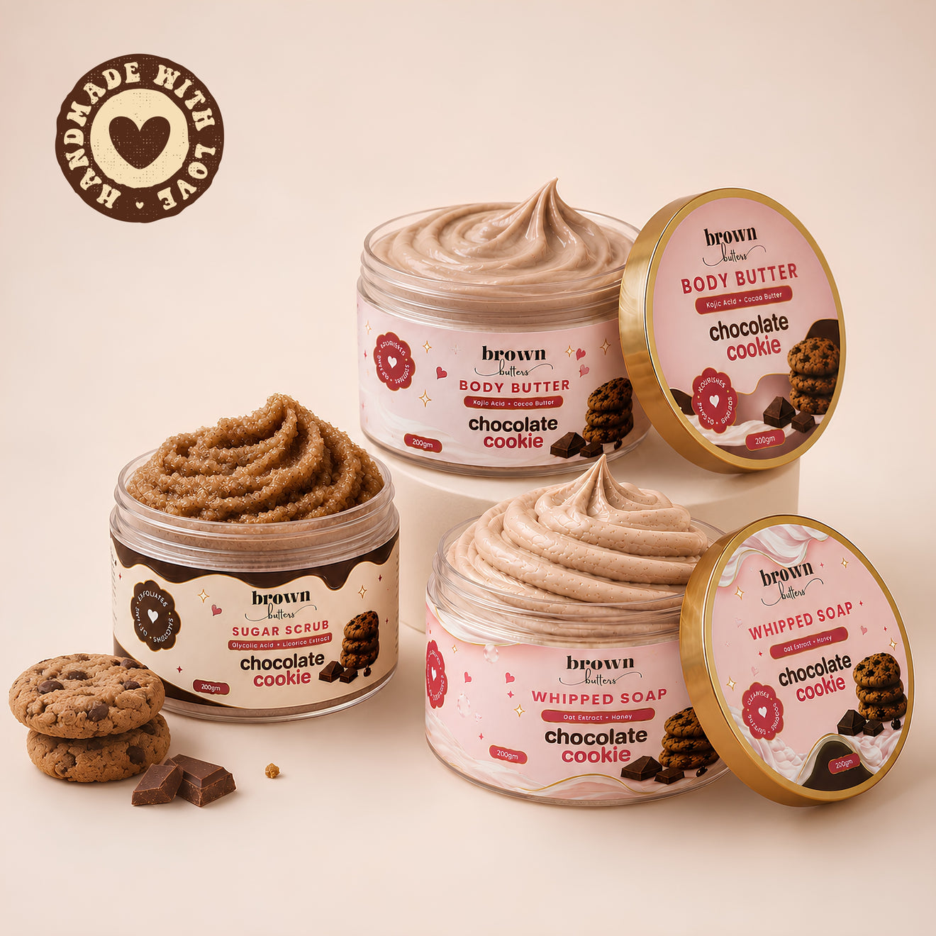 Chocolate Cookie Dessert Spa Trio