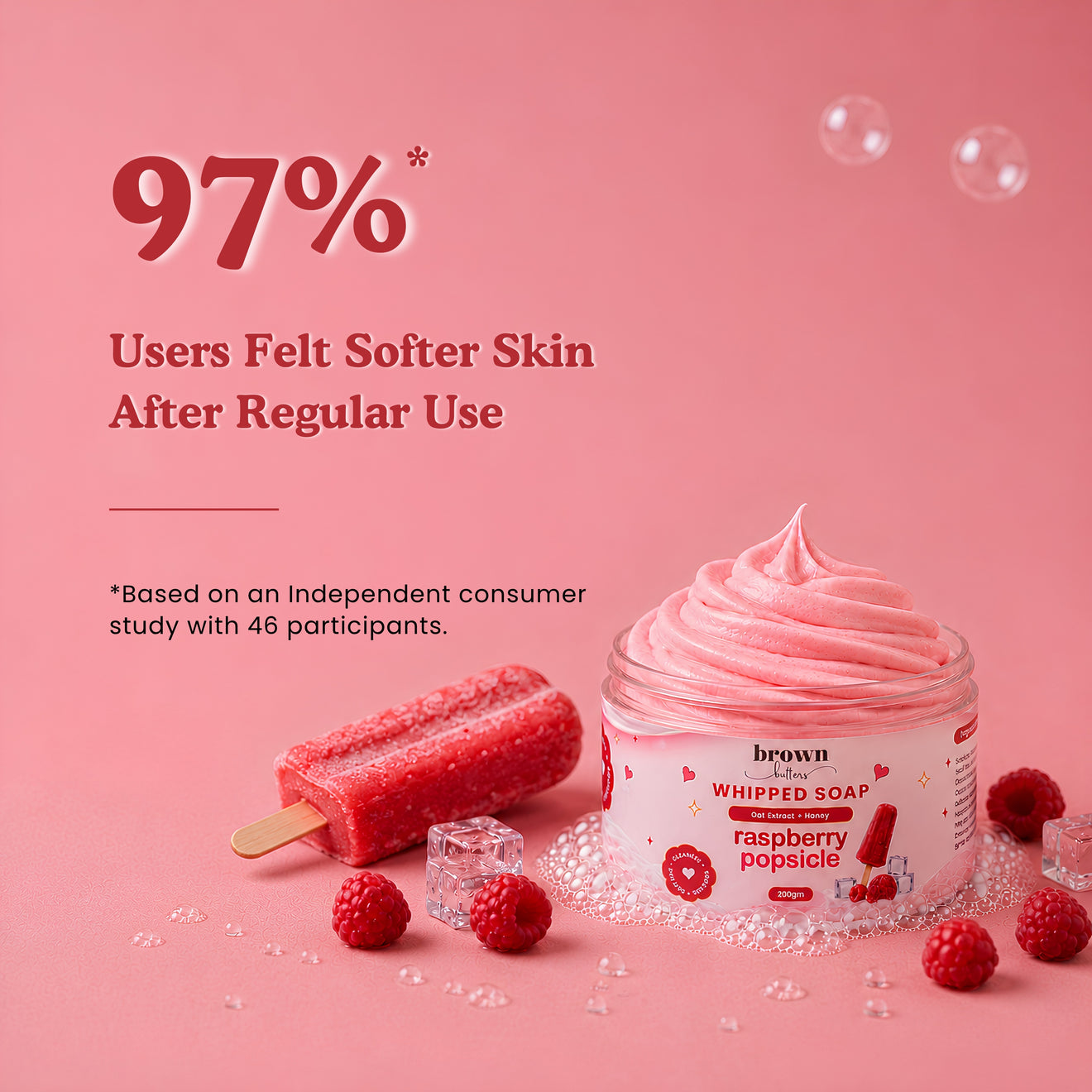 Raspberry Popsicle Whipped Soap