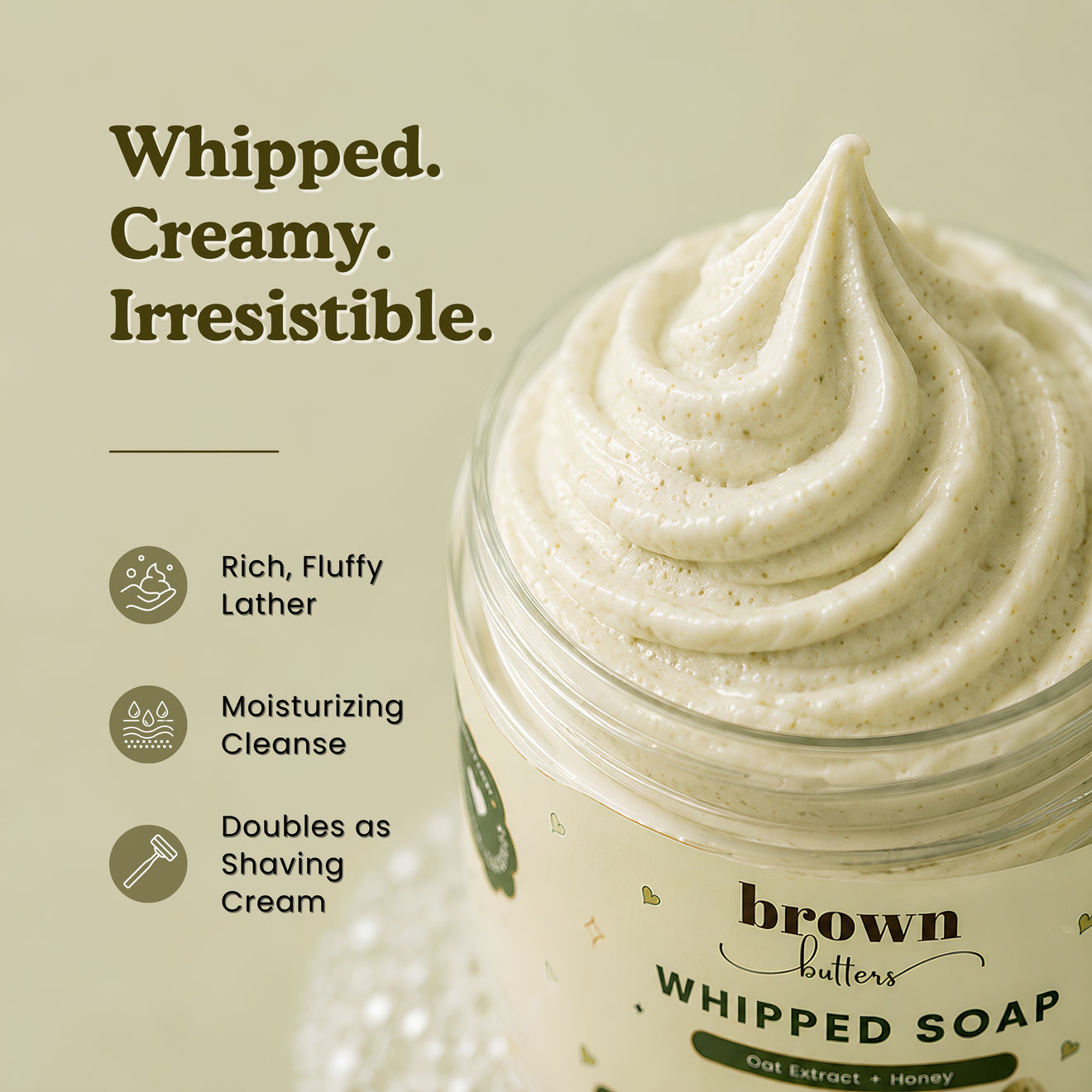 Pista Kulfi Whipped Soap