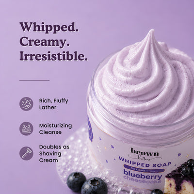 Blueberry Cheesecake Whipped Soap