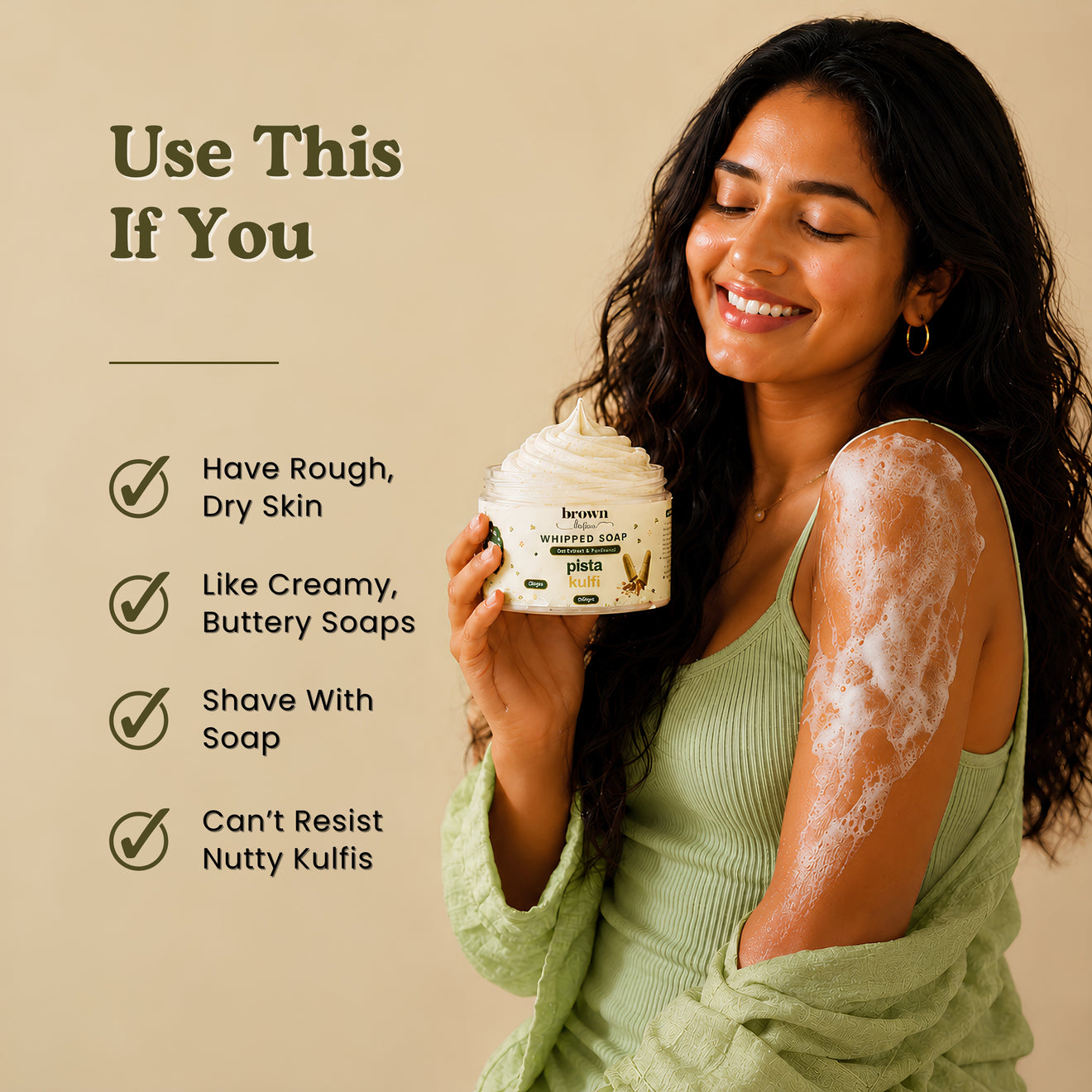 Pista Kulfi Whipped Soap