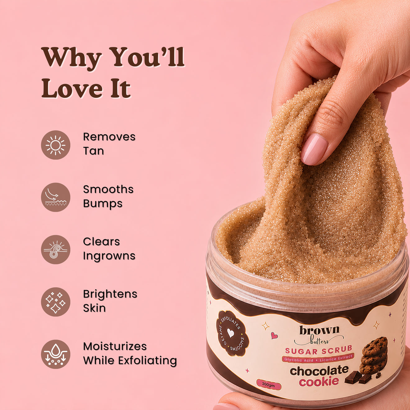 Chocolate Cookie Sugar Scrub