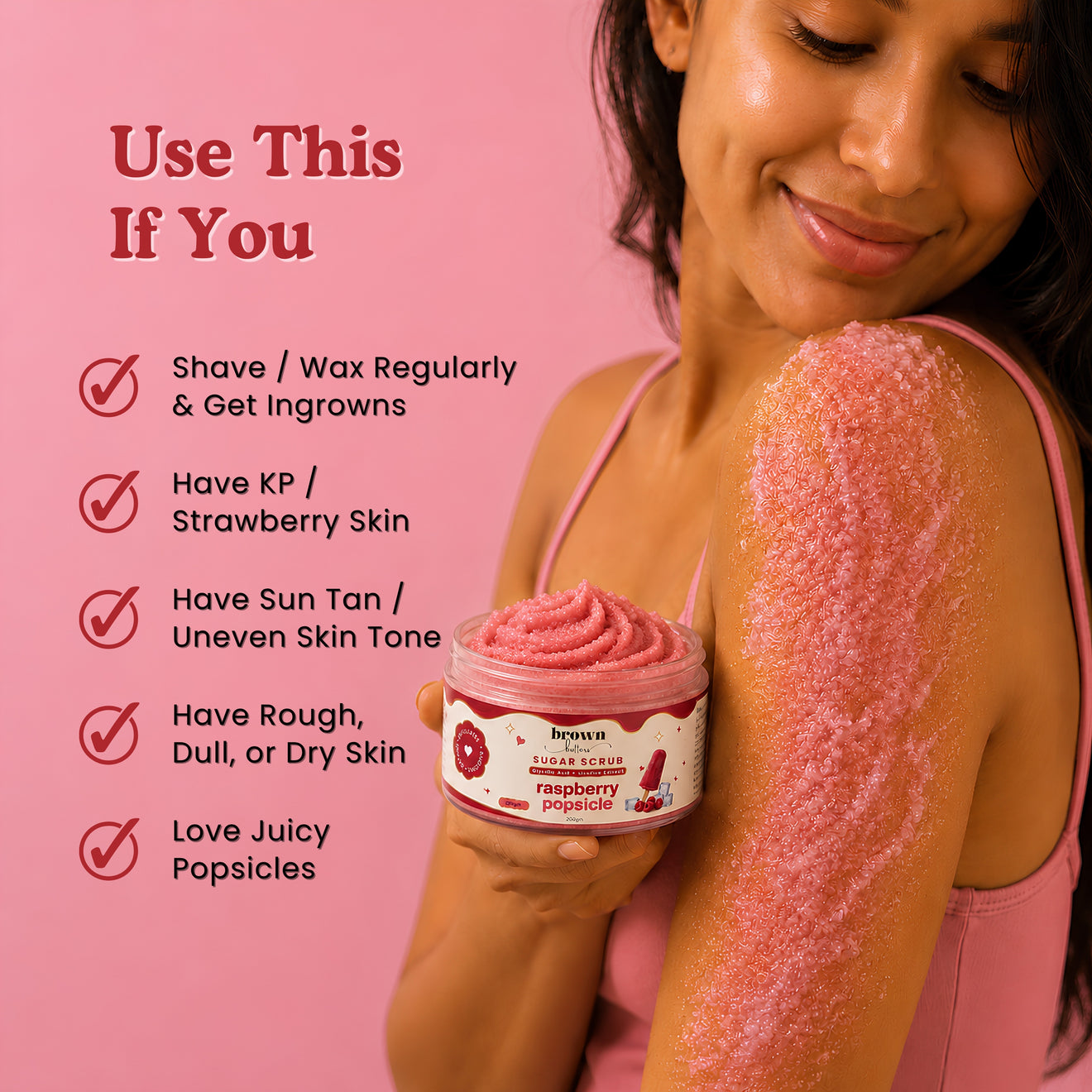 Raspberry Popsicle Sugar Scrub
